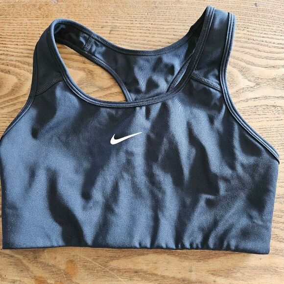 Nike Black Sports Bra Size M | Medium Support, Classic Fit - Picture 1 of 6